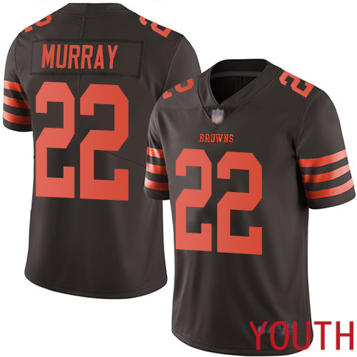 Cleveland Browns Eric Murray Youth Brown Limited Jersey #22 NFL Football Rush Vapor Untouchable->youth nfl jersey->Youth Jersey